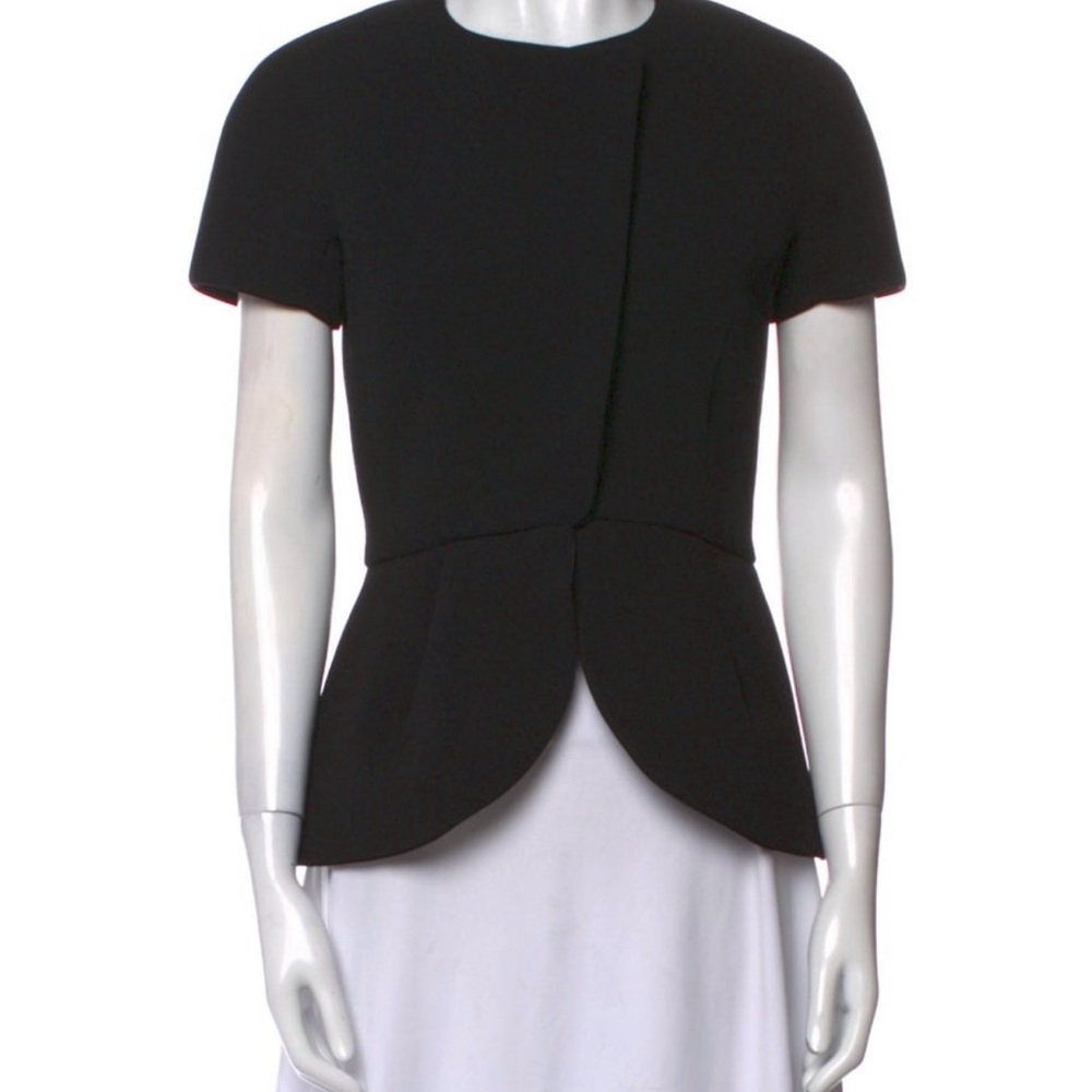 Balenciaga Black Blouse Vest Coat